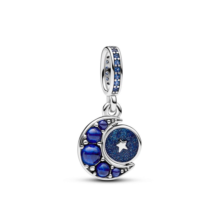 Pandora Pandora | Charm Colgante Pandora Moments Luna Brillante Giratoria