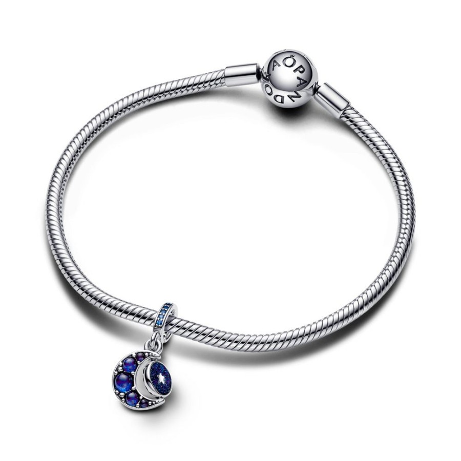 Pandora Pandora | Charm Colgante Pandora Moments Luna Brillante Giratoria