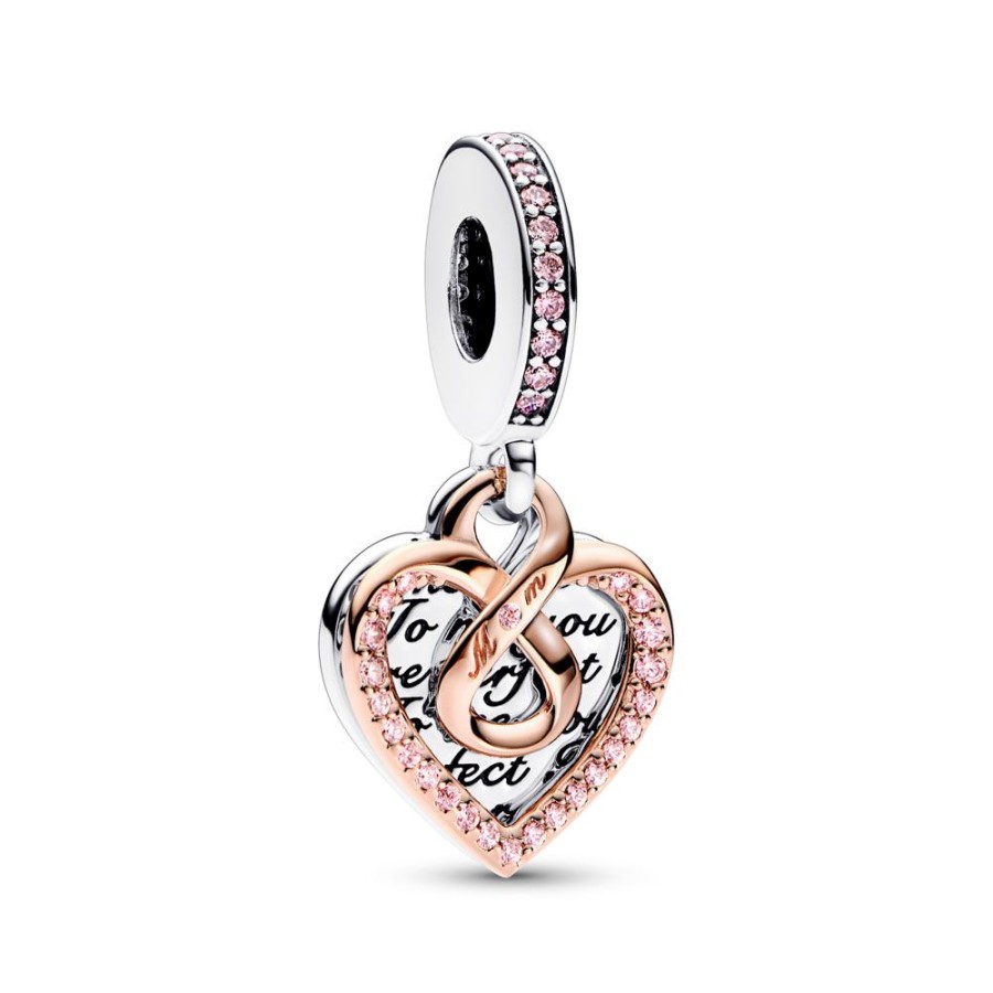 Pandora Pandora | Charm Colgante Pandora Doble Corazon Infinito