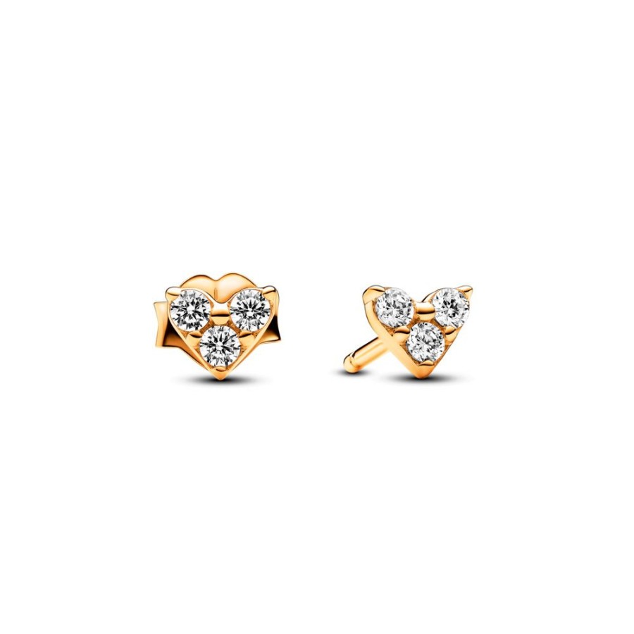 Pandora Pandora | Pendientes Pandora Timeless Corazon Triple Brillante