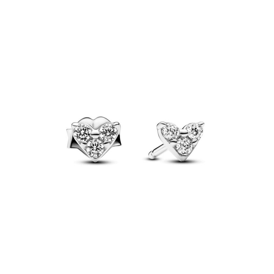 Pandora Pandora | Pendientes Pandora Timeless Corazon Triple Gema